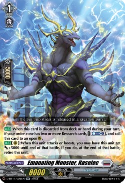 Emanating Monster, Raselec [D-Format] (V.1 - Double Rare) - Clash of the Heroes
