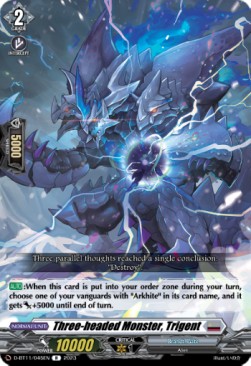 Three-headed Monster, Trigent [D-Format] (V.1 - Rare) - Clash of the Heroes