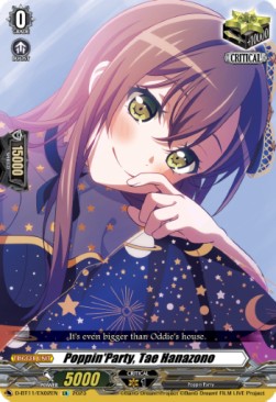 Poppin'Party, Tae Hanazono [D-Format] (V.1 - Feature Rare) - Clash of the Heroes