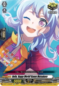 Hello, Happy World! Kanon Matsubara [D-Format] (V.1 - Feature Rare) - Clash of the Heroes