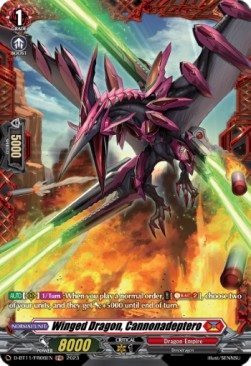 Winged Dragon, Cannonadeptero [D-Format] (V.2 - Feature Rare) - Clash of the Heroes
