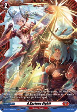 A Serious Fight! [D-Format] (V.2 - Feature Rare) - Clash of the Heroes