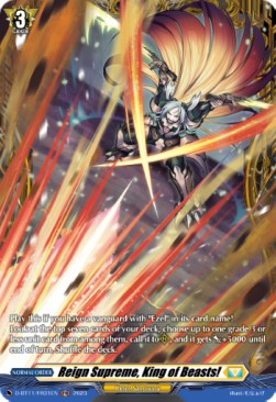 Reign Supreme, King of Beasts! [D-Format] (V.2 - Feature Rare) - Clash of the Heroes