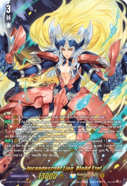 Incandescent Lion, Blond Ezel [D-Format] (V.3 - Secret Rare) - Clash of the Heroes