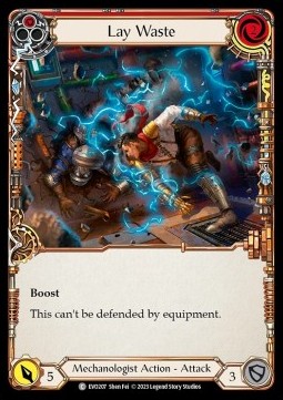 Lay Waste (Red) (Rainbow Foil) - Bright Lights