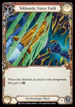 Teklonetic Force Field (Red) (Rainbow Foil) - Bright Lights
