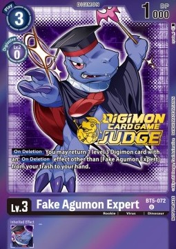Fake Agumon Expert (BT5-072) - Judge Promos