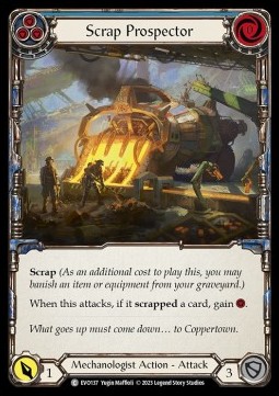 Scrap Prospector (Blue) (Rainbow Foil) - Bright Lights