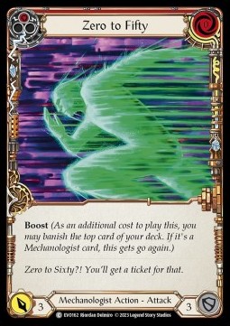Zero to Fifty (Red) (Rainbow Foil) - Bright Lights