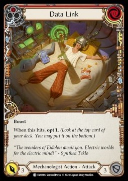 Data Link (Red) (Rainbow Foil) - Bright Lights