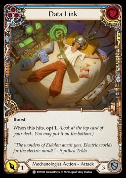 Data Link (Blue) (Rainbow Foil) - Bright Lights