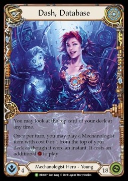 Dash, Database (Rainbow Foil) - Hero Promos