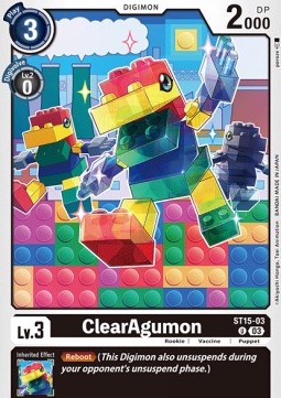 ClearAgumon (ST15-03) (V.1) - Starter Deck: Dragon of Courage
