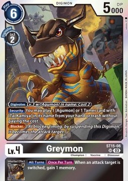 Greymon (ST15-08) - Starter Deck: Dragon of Courage