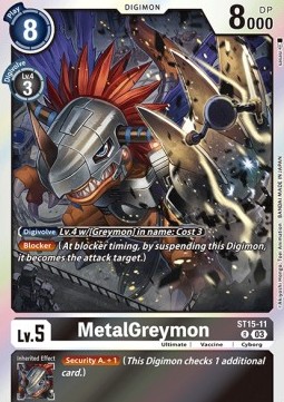 MetalGreymon (ST15-11) (V.1) - Starter Deck: Dragon of Courage