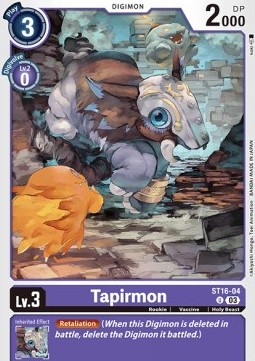 Tapirmon (ST16-04) (V.1) - Starter Deck: Wolf of Friendship