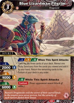 Blue Lizardman Pilgrim - Aquatic Invaders