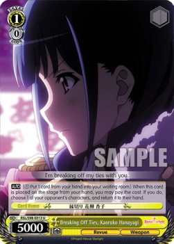 Breaking Off Ties, Kaoruko Hanayagi - Revue Starlight The Movie