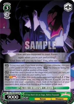If You Won't Act on Stage, Mahiru Tsuyuzaki (V.2 - Super Rare) - Revue Starlight The Movie