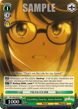 Unyielding Tenacity, Junna Hoshimi - Revue Starlight The Movie