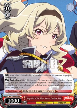 Stage Girl of the Silver Screen, Claudine Saijo (V.1 - Rare) - Revue Starlight The Movie