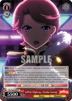 Selfish Highway, Futaba Isurugi (V.1 - Rare) - Revue Starlight The Movie