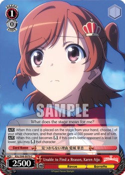 Unable to Find a Reason, Karen Aijo - Revue Starlight The Movie