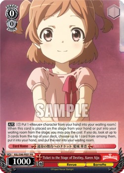 Ticket to the Stage of Destiny, Karen Aijo (V.1 - Promo) - Revue Starlight The Movie
