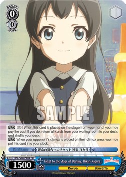 Ticket to the Stage of Destiny, Hikari Kagura - Revue Starlight The Movie
