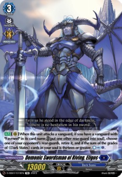 Demonic Swordsman of Riving, Eligos [D-Format] - Stand Up Deckset Favrneel