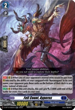 Fell Count, Ayperos [D-Format] (V.1 - Double Rare) - Evenfall Onslaught
