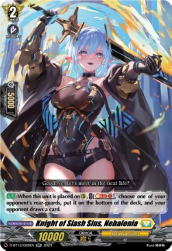 Knight of Slash Sins, Nehalenia [D-Format] (V.1 - Double Rare) - Evenfall Onslaught