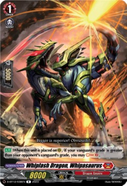 Whiplash Dragon, Whipasaurus [D-Format] (V.1 - Rare) - Evenfall Onslaught