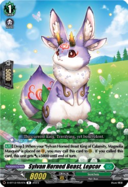 Sylvan Horned Beast, Lepcor [D-Format] (V.1 - Rare) - Evenfall Onslaught