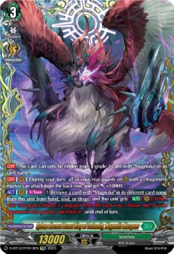 Sylvan Horned Beast King of Calamity, Magnolia Masques [D-Format] (V.2 - Double Frame Rare) - Evenfall Onslaught