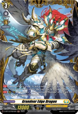 Grandeur Edge Dragon [D-Format] (V.2 - Frame Rare) - Evenfall Onslaught