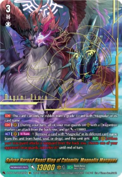 Sylvan Horned Beast King of Calamity, Magnolia Masques [D-Format] (V.3 - Secret Rare) - Evenfall Onslaught