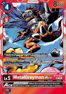 MetalGreymon Ace (BT14-014) (V.1) - Blast Ace