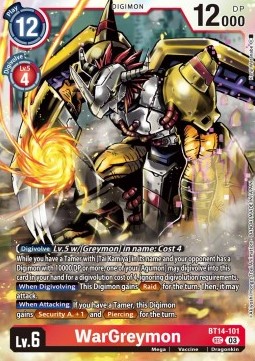 WarGreymon (BT14-101) - Blast Ace