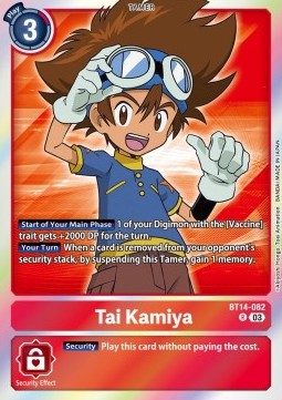 Tai Kamiya (BT14-082) (V.1) - Blast Ace