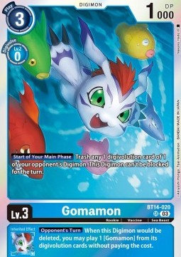 Gomamon (BT14-020) (V.1) - Blast Ace