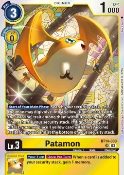 Patamon (BT14-033) (V.1) - Blast Ace