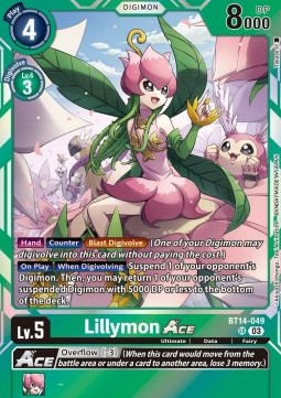 Lillymon Ace (BT14-049) (V.1) - Blast Ace