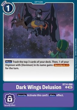 Dark Wings Delusion (BT14-099) - Blast Ace