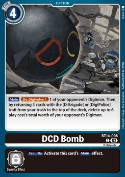 DCD Bomb (BT14-098) - Blast Ace