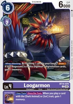 Loogarmon (BT14-074) - Blast Ace