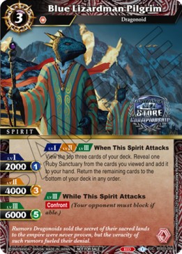 Blue Lizardman Pilgrim - Organized Play 2023 Promos