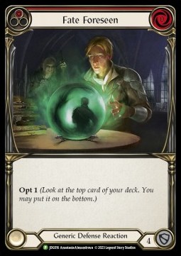 Fate Foreseen (Red) (Cold Foil) - Judge Promos
