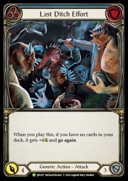 Last Ditch Effort (Cold Foil) - Judge Promos