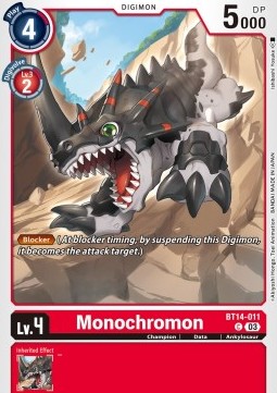 Monochromon (BT14-011) - Blast Ace